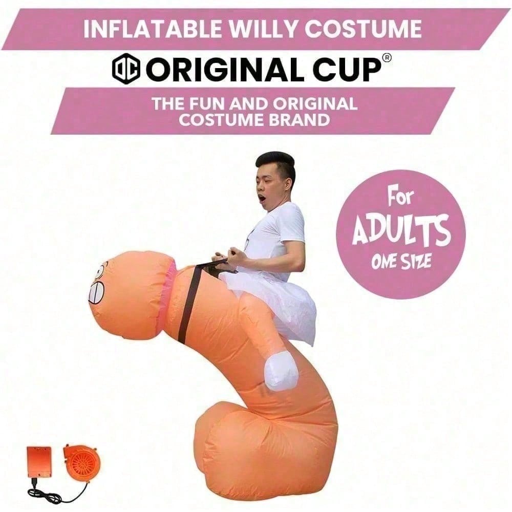 Inflatable Willy Costume for Adults - Hilarious Party Outfit