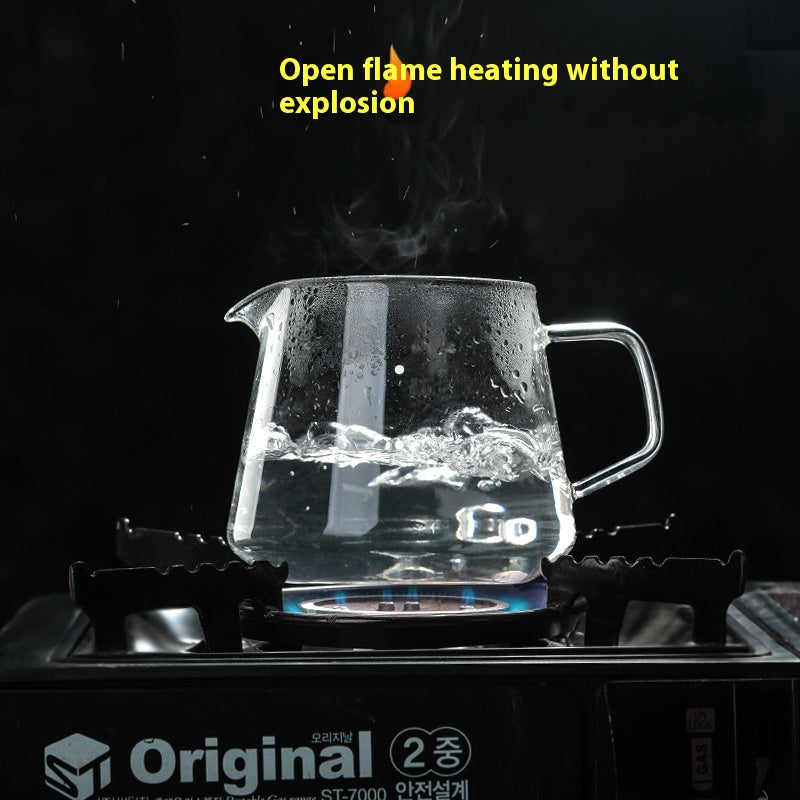 Heat-Resistant Glass Coffee Maker Cup Set with Variants of 400ml and 600ml