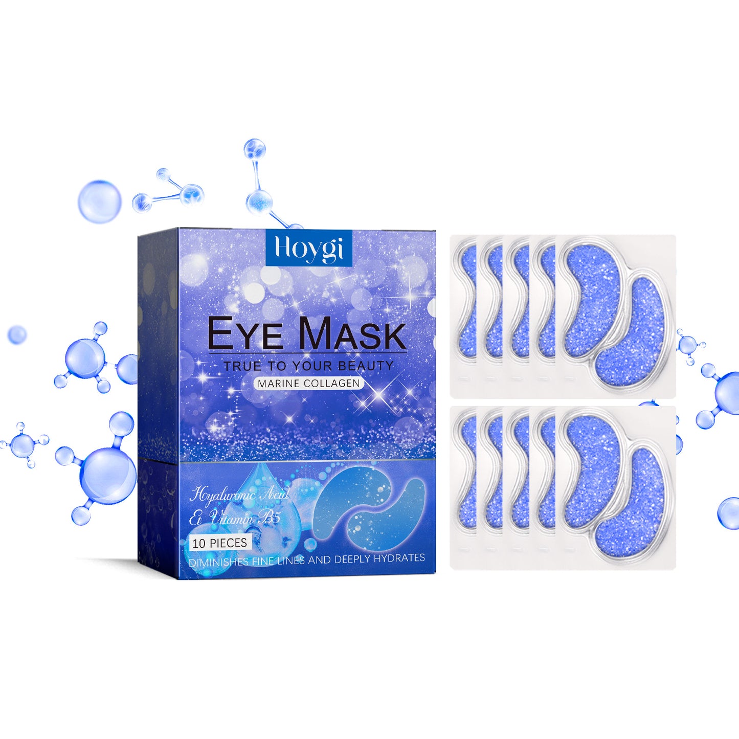 B5 Hydrating Eye Gel Patches - Collagen & Hyaluronic Acid Treatment (10pcs)