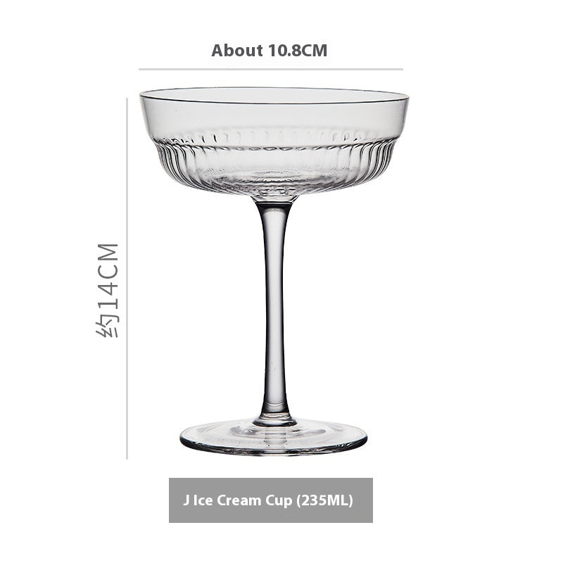 Simple Ins Style Handmade Crystal Glass Goblet - Multiple Variants