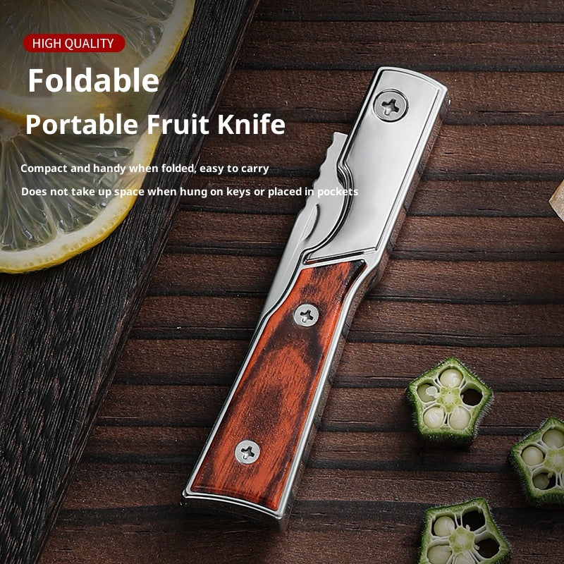 Foldable Multi-Purpose Camping Knife with Stainless Steel Blade - Self-Defense & Unpacking