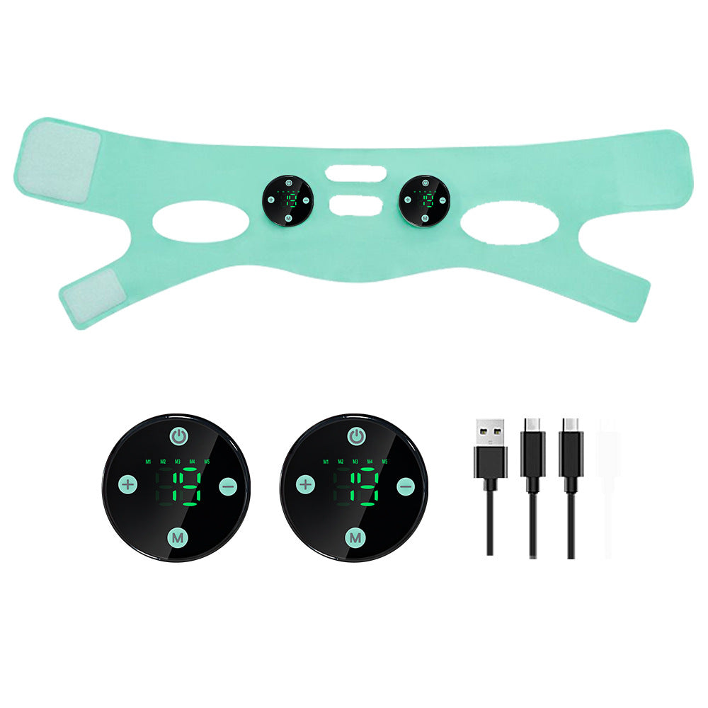 EMS Micro Current Face Massager Bandage - Low Frequency Pulse Beauty Instrument