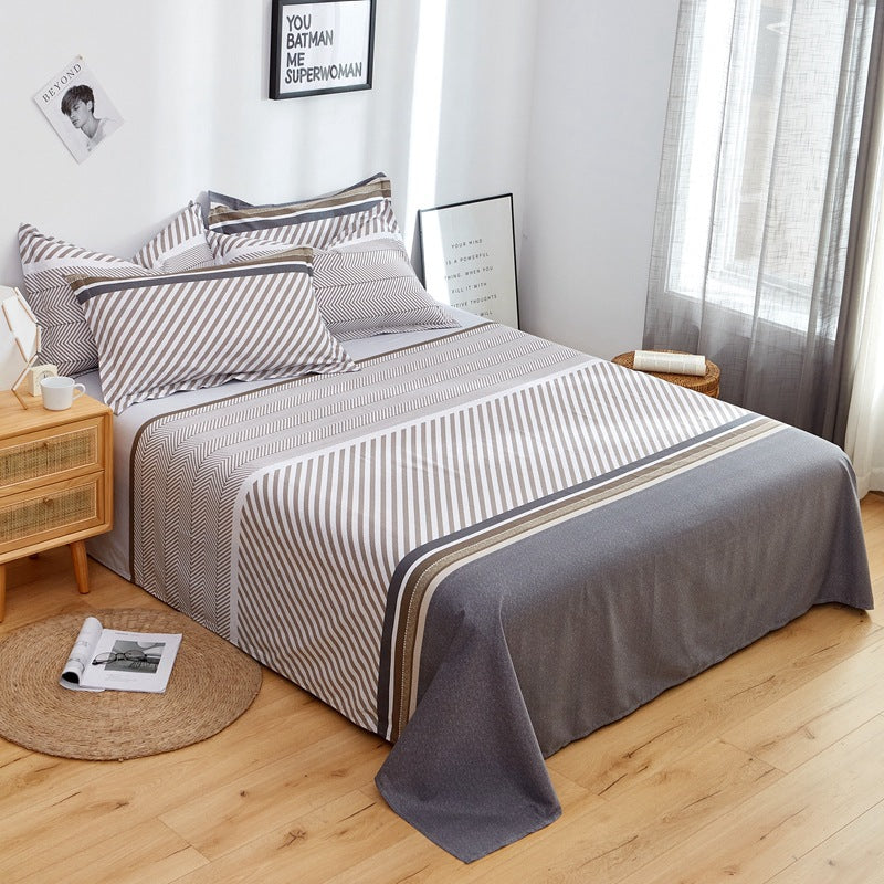 Cotton Printed Twill Bed Sheets - Multiple Sizes & Patterns Available