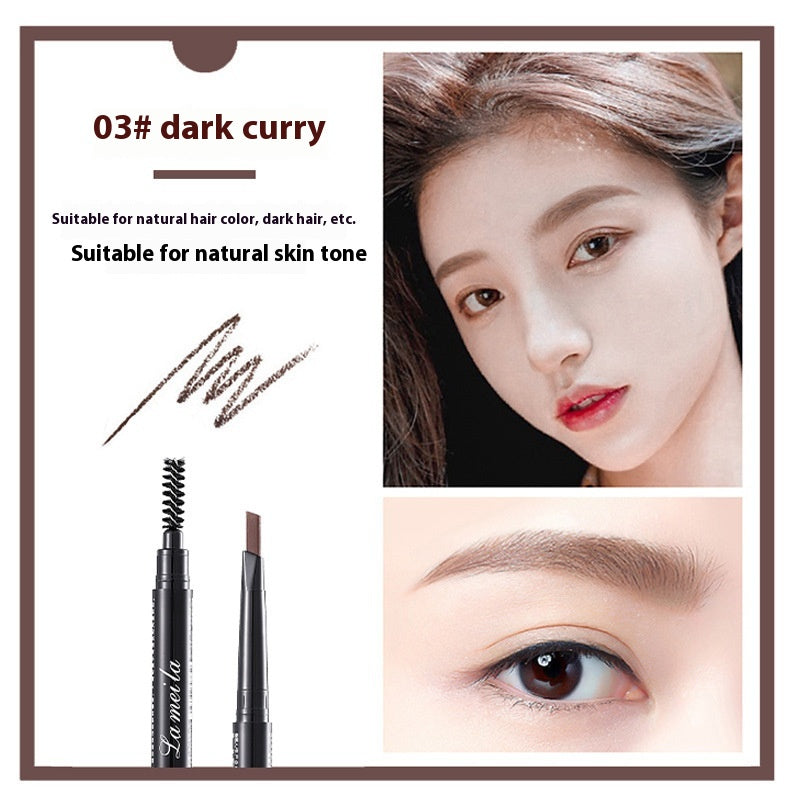 Waterproof Double-Headed Eyebrow Pencil - Natural Long-Lasting Makeup Tool