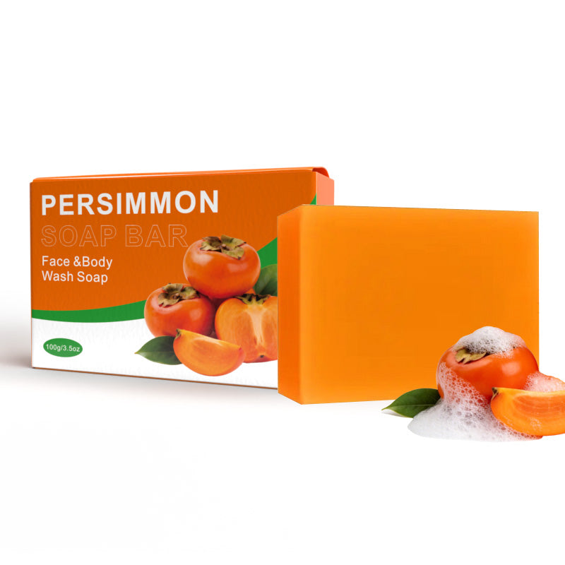 Rectangular Persimmon Soap Bar 100g - Natural Body Care