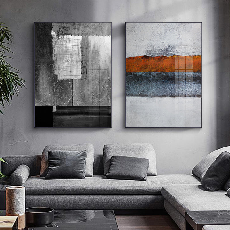 Scandinavian Abstract Gray Wall Art Canvas Poster Modern Home Decor