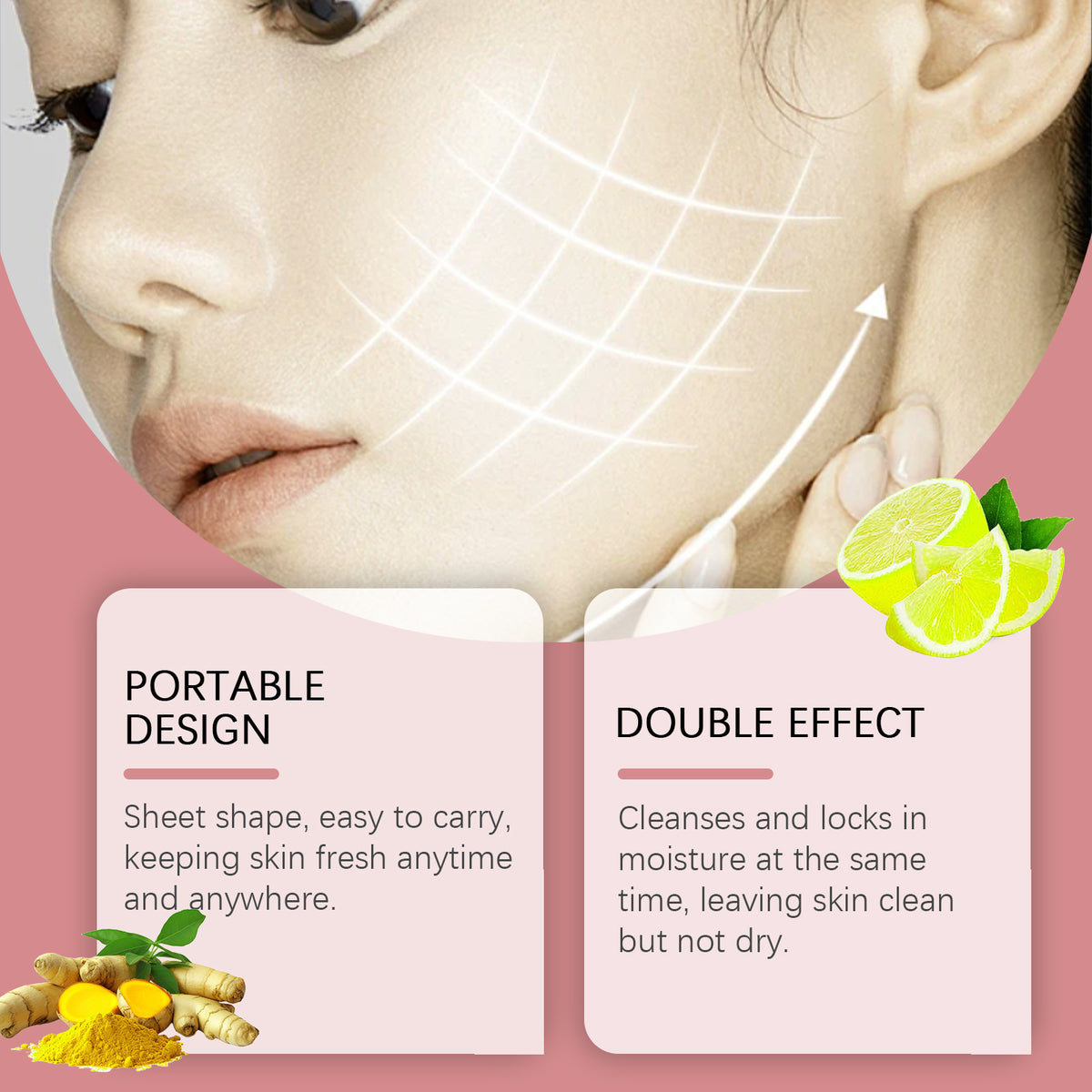Turmeric Glycolic Acid Cleansing Pads - Exfoliating Cotton