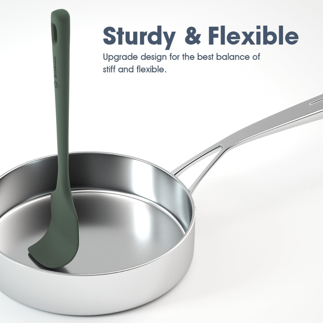 Silicone Spatula Set - 5 Pieces, Heat Resistant, Ergonomic Grip