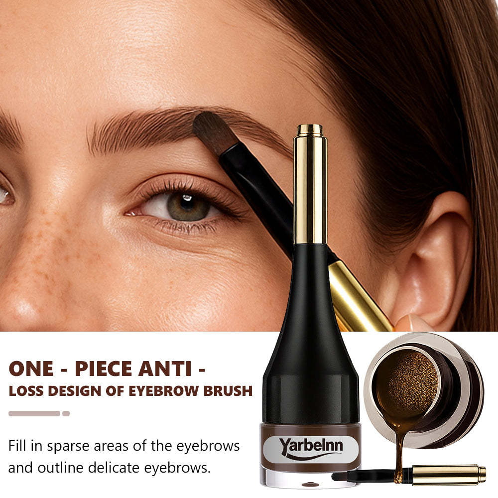 Waterproof Air Cushion Eyebrow Dye Cream - Natural Fluffy Tint, 2g-6g Variants