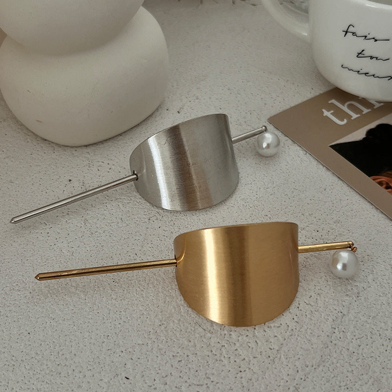 Pearl Hair Chignon Hairpin for Back of Head