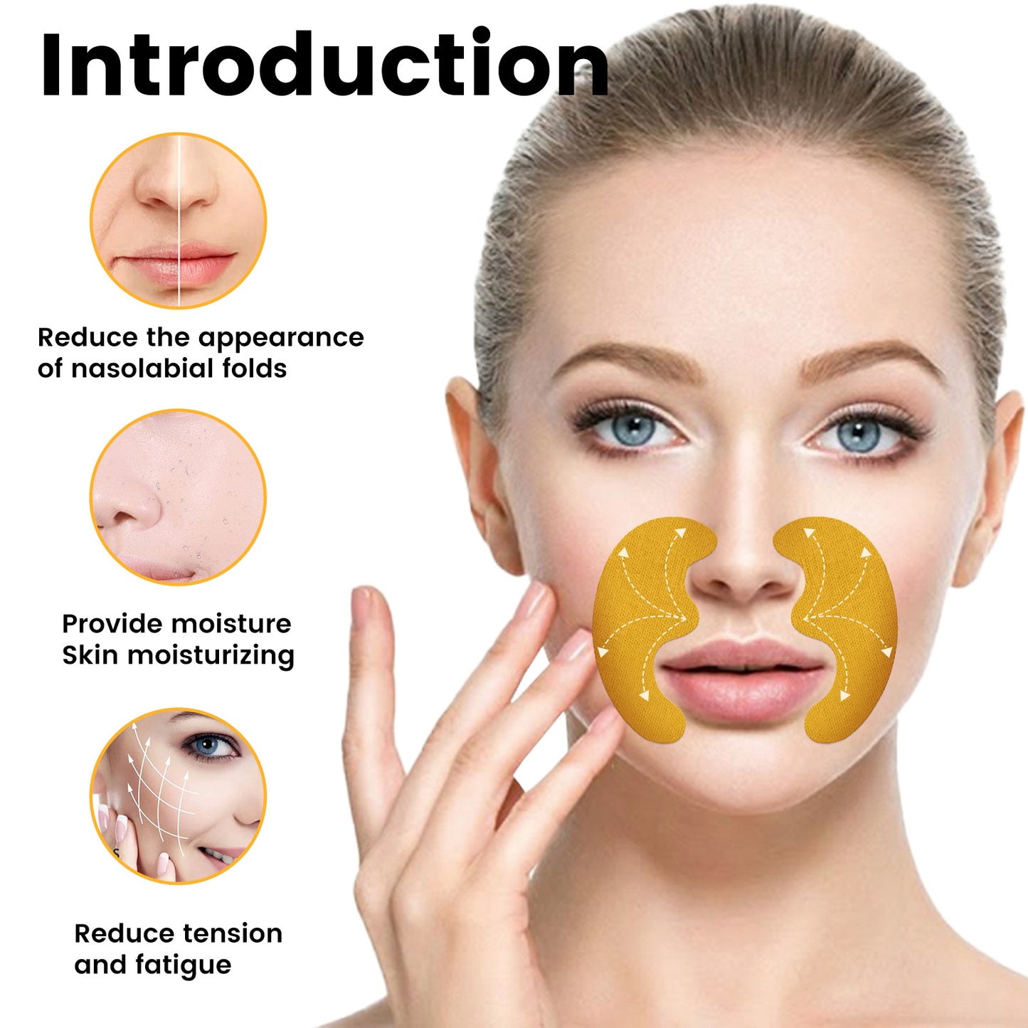 Nasolabial Folds Anti-Aging Patches - Smoothing Collagen Facial Treatment