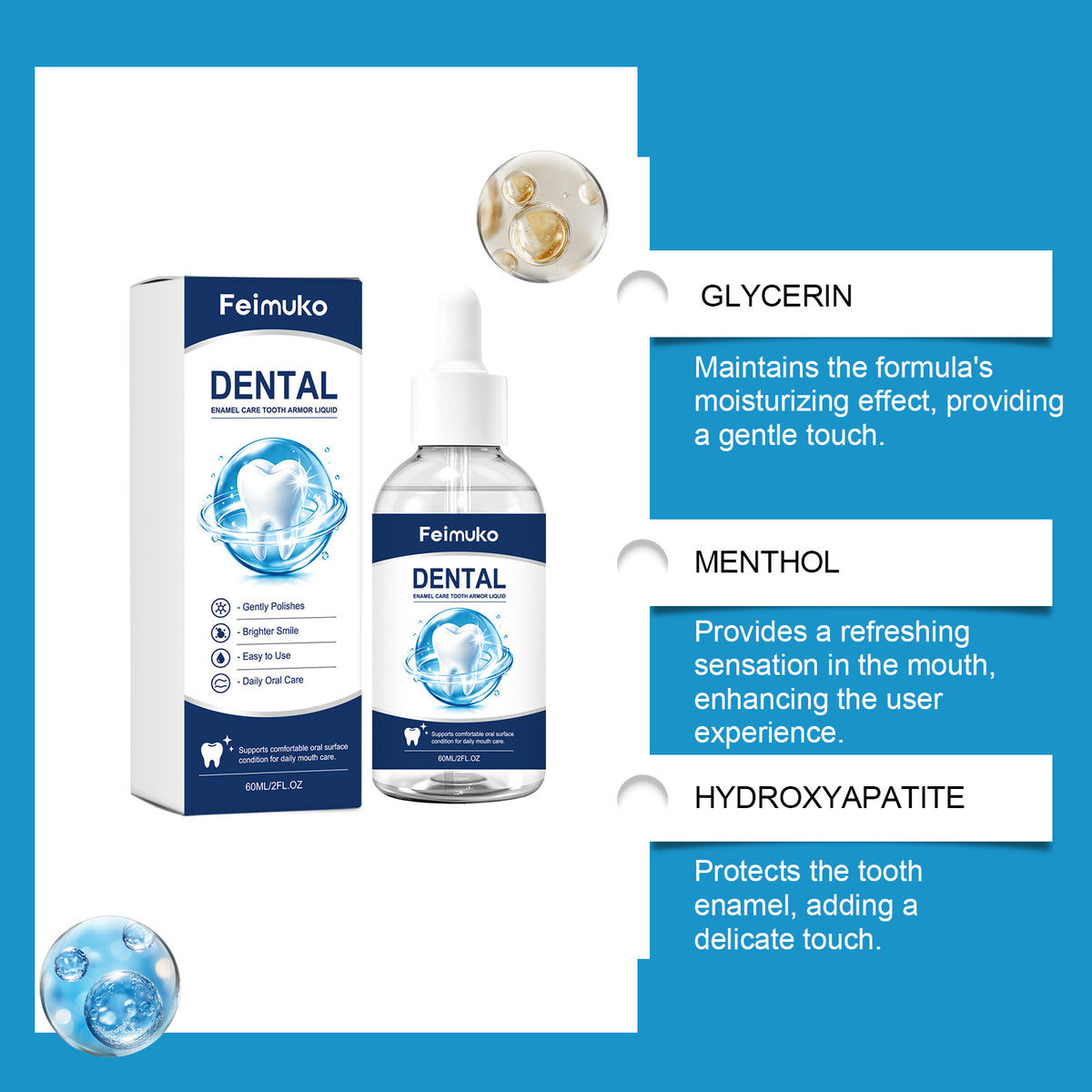 Tooth Care Serum, Gently Freshens Breath For Everyday At-home Oral