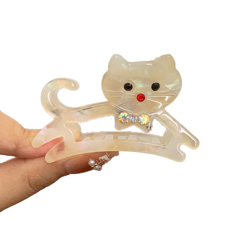 Half-Up Hair Clip - Acetate Shark Hairpin, 6 cm