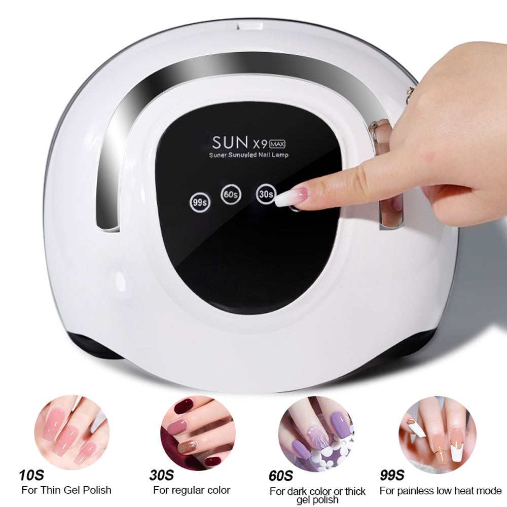 Professional UV LED Nail Lamp for Gel Polish with Automatic Sensor & 4 Timers