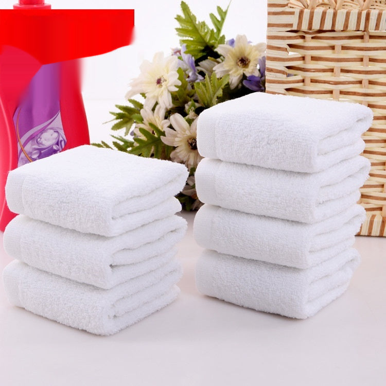 Pure Cotton Square Towel for Bathroom Kitchen 21X25cm - White