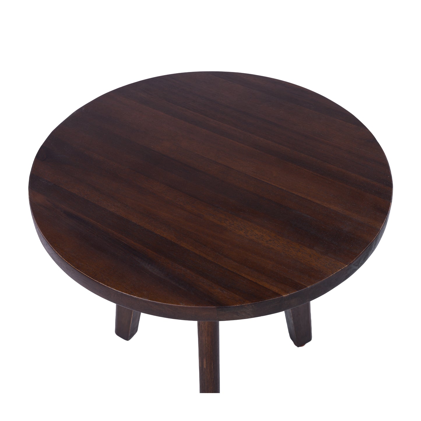 Dark Brown Solid Wood Side Table - Modern Outdoor Furniture