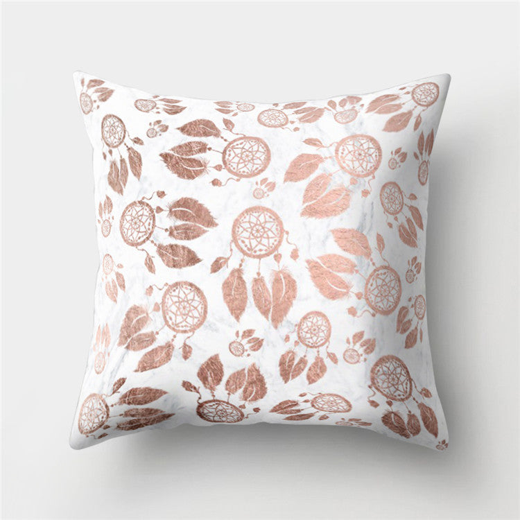 Velvet Leather Cushion Cover Sofa Pillowcase Modern Home Decor 45x45cm