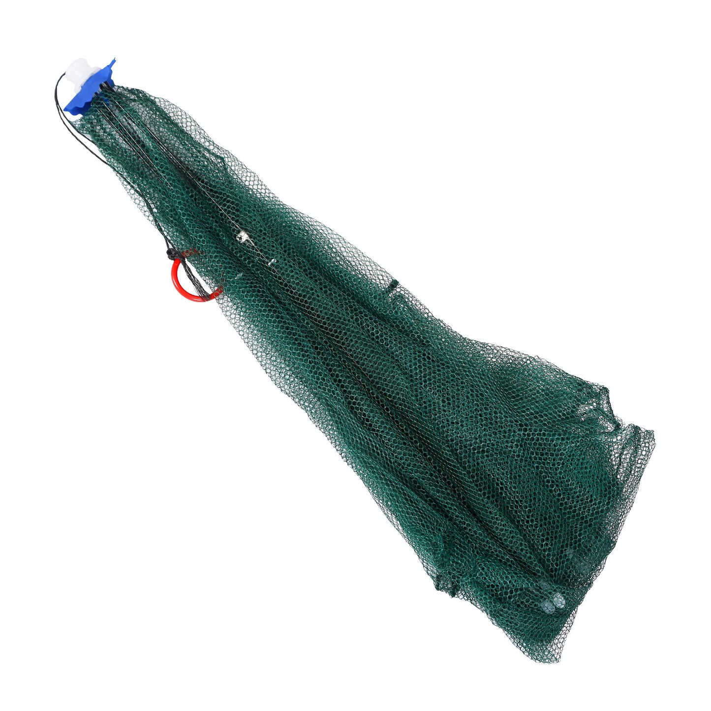 Foldable Fishing Bait Trap - Durable Mesh Crab & Shrimp Net - Green