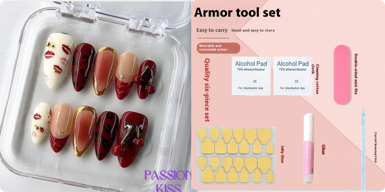 Professional Press-On Nail Patches - Easy Application Nail Art Set