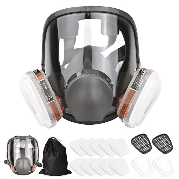 Reusable Full Face Respirator Mask 16-in-1 Organic Vapor Gas Cover for Painting & Welding