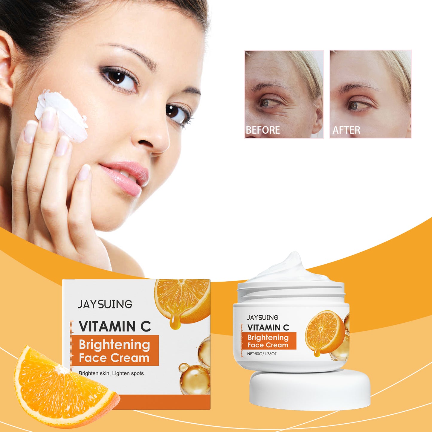 Vitamin C Face Cream for Brightening, Hydrating and Anti-Aging