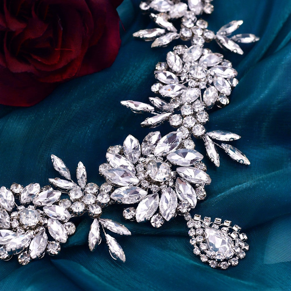 Rhinestone Flower Bridal Headband