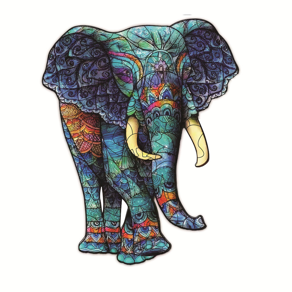 Animal Shaped Wooden Jigsaw Puzzle Set for Kids - Colorful Holiday Gift