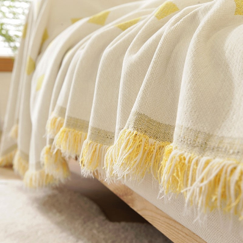 Waterproof Sofa Towel - Solid Color Couch Cover for Home & Garden