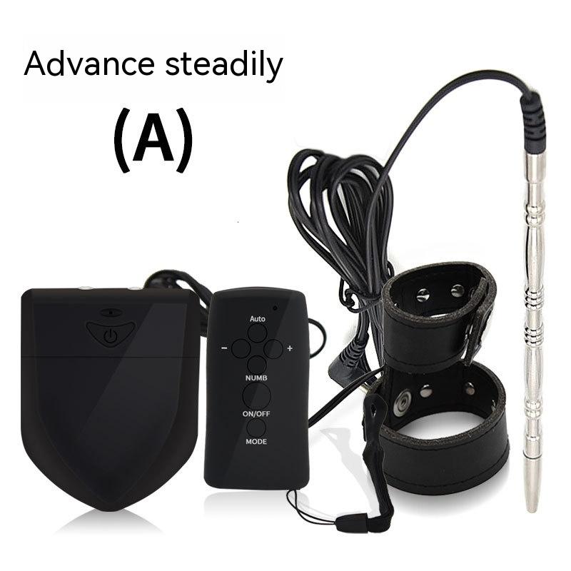 Men's Electric Shock Penis Ring Urethral Plug with Remote Control - Adult Wellness