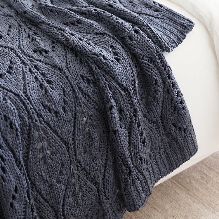 Nordic Style Knitted Sofa Blanket 127x152cm - Home Textiles