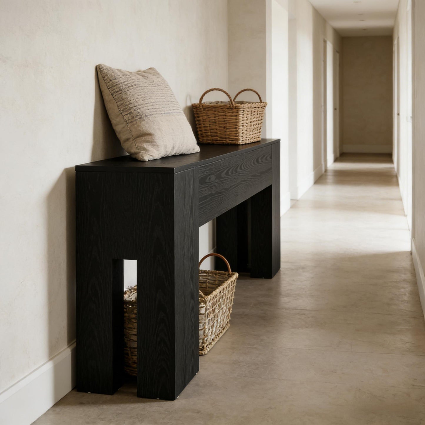Wooden Console Table - Rustic Hallway Accent Table