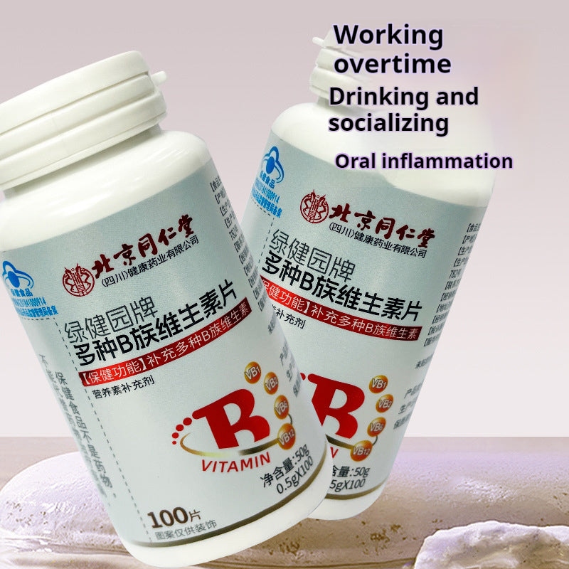 Vitamin B Complex Mineral Tablets - 100 Count