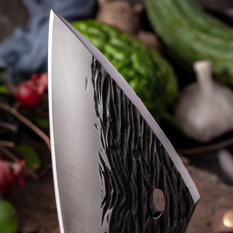 Outdoor Bone Chopping Hook Knife with Sheath - Portable Kitchen Tool
