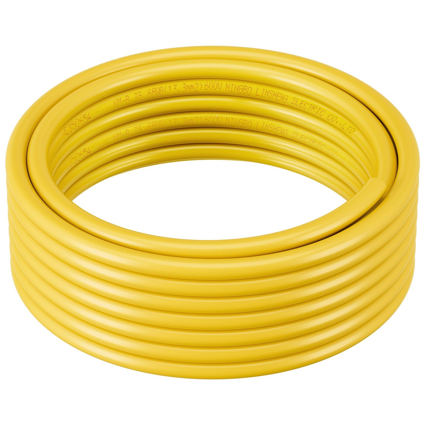 6AWG Copper Core Electrical Wire 50Ft with Ground - Yellow Insulated Cable