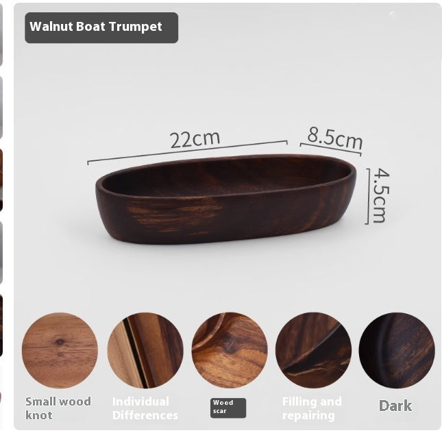 Solid Wood Fruit Bowl for Kitchen Storage - House & Garden