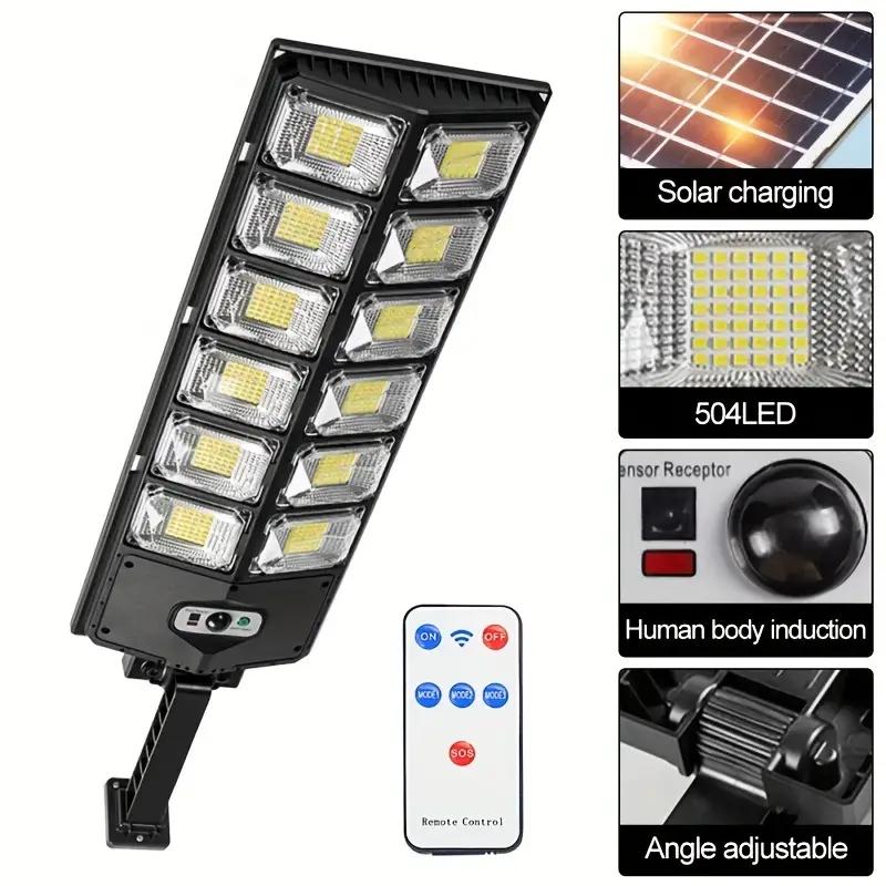 Solar Street Light 360 LED Ultra-Bright Outdoor Garden Lighting - Daylight Mode