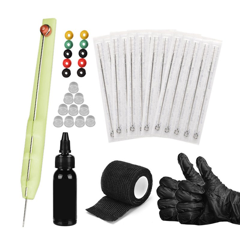 Hand Poke Tattoo Pen Kit with Ink & Needles