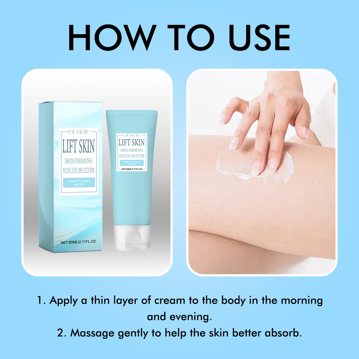 Skin Firming Youth Butter - Deep Moisturizing & Anti-Aging Body Cream