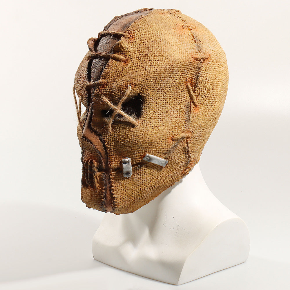 Halloween Latex Horror Mask with Bleeding Sack Design - Party Costume Headgear
