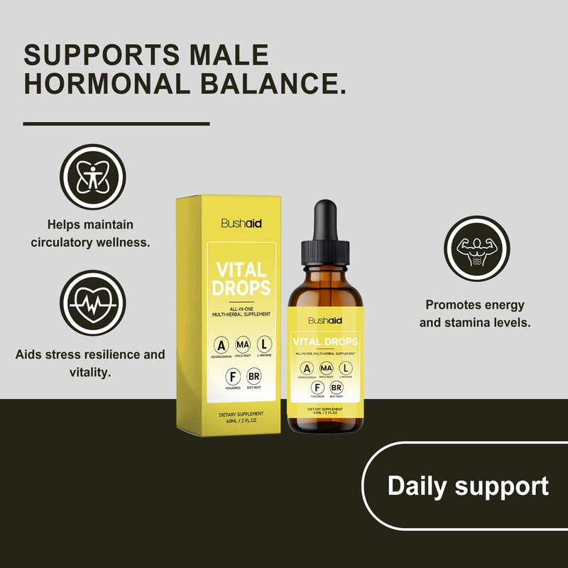 Mens Vitality Support Drops - 60ml