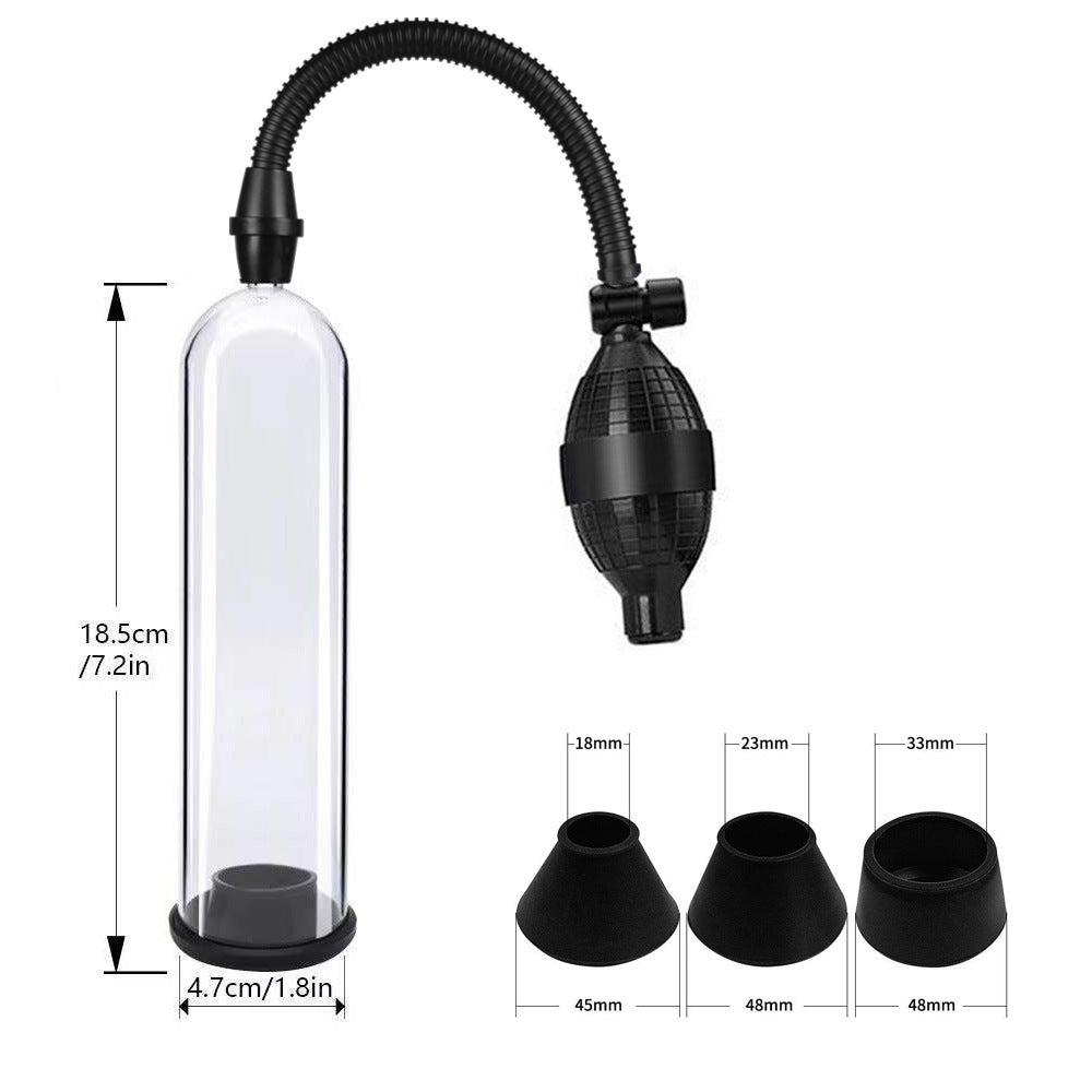 Men's Negative Pressure Penis Booster Exercise Device - Silicone Home Use