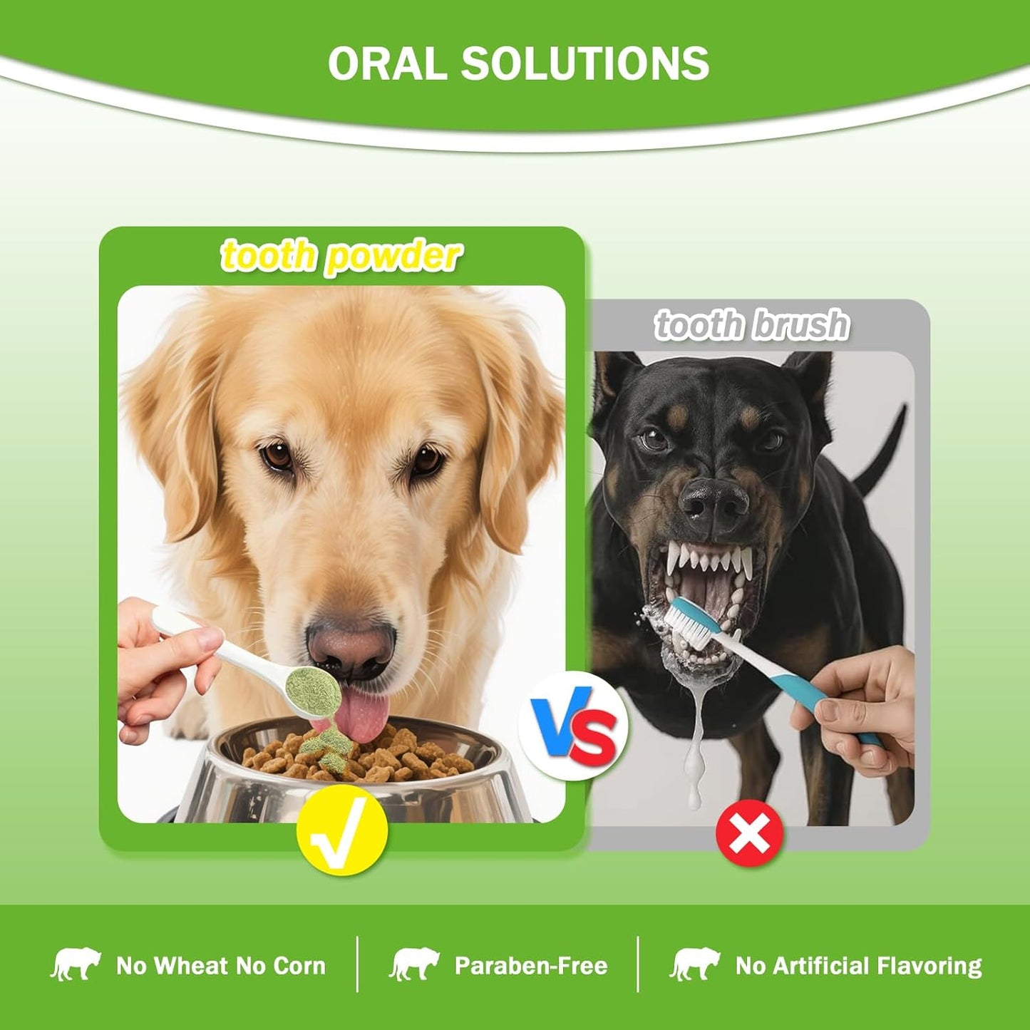 Pet Dental Powder for Fresh Breath & Gum Health - 1PC