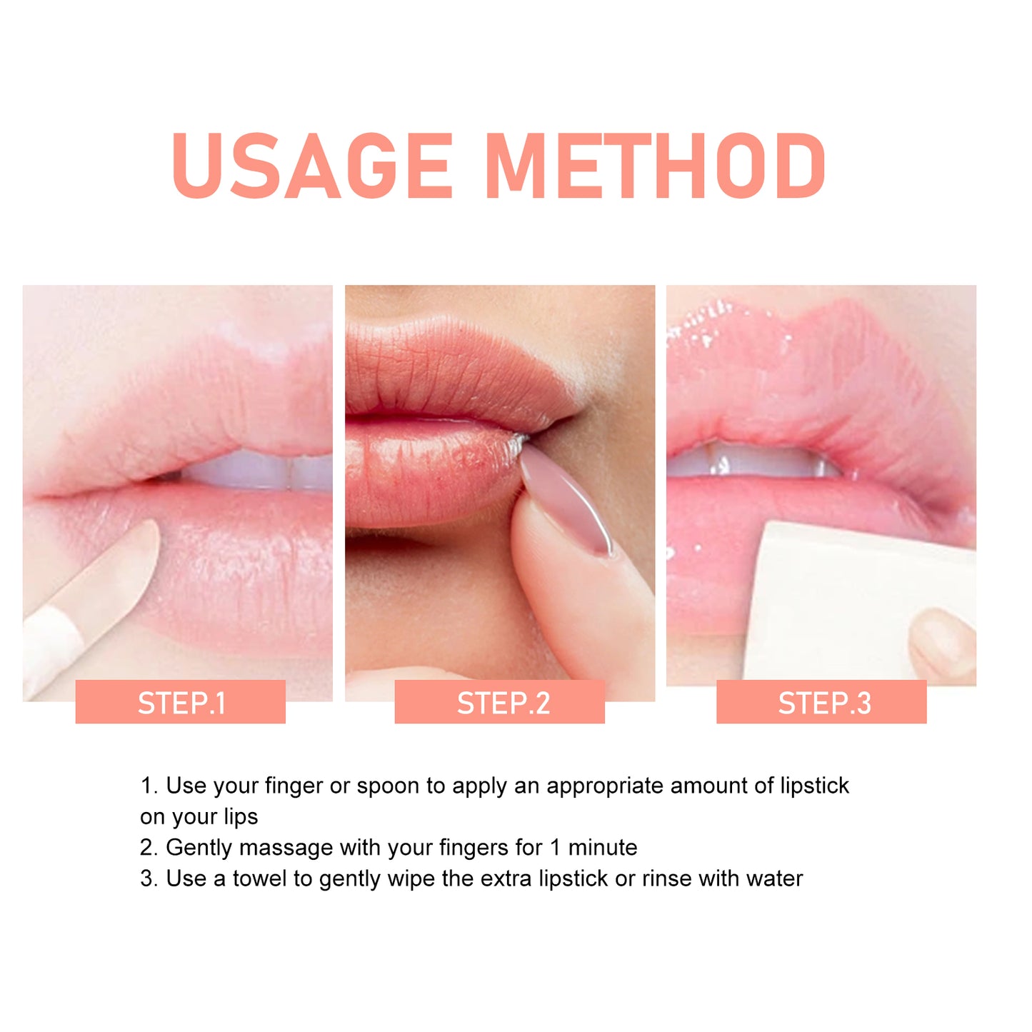 Strawberry Lip Scrub for Exfoliating and Moisturizing Dry Lips