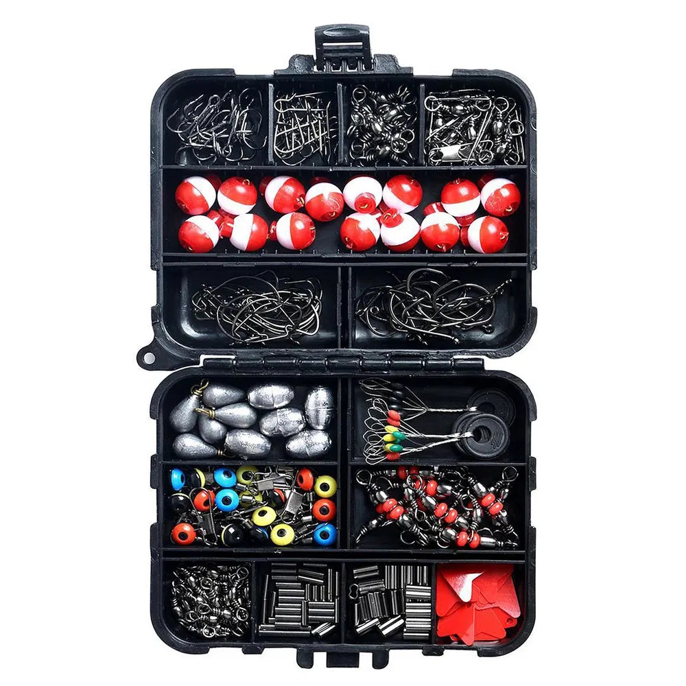 263-Piece Outdoor Fishing Tackle Set with Pliers and Storage Box