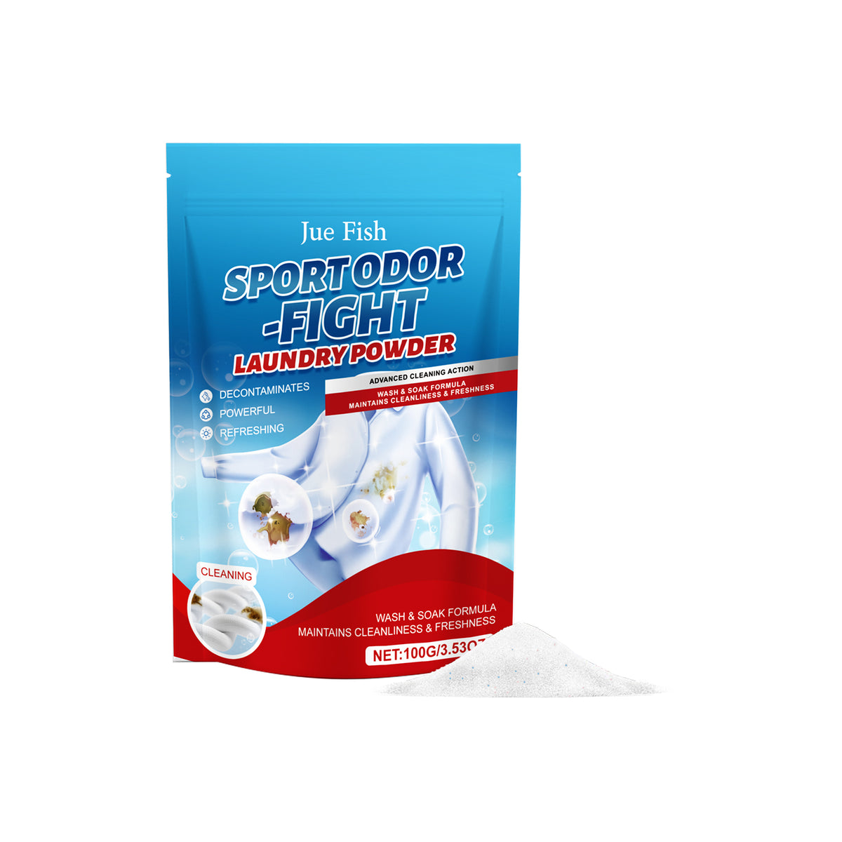 Clothing Stain Remover Powder 100g - Fabric & Garment Cleaner