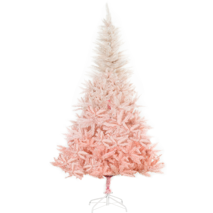6ft Pink Unlit Spruce Artificial Christmas Tree with 800 Tips