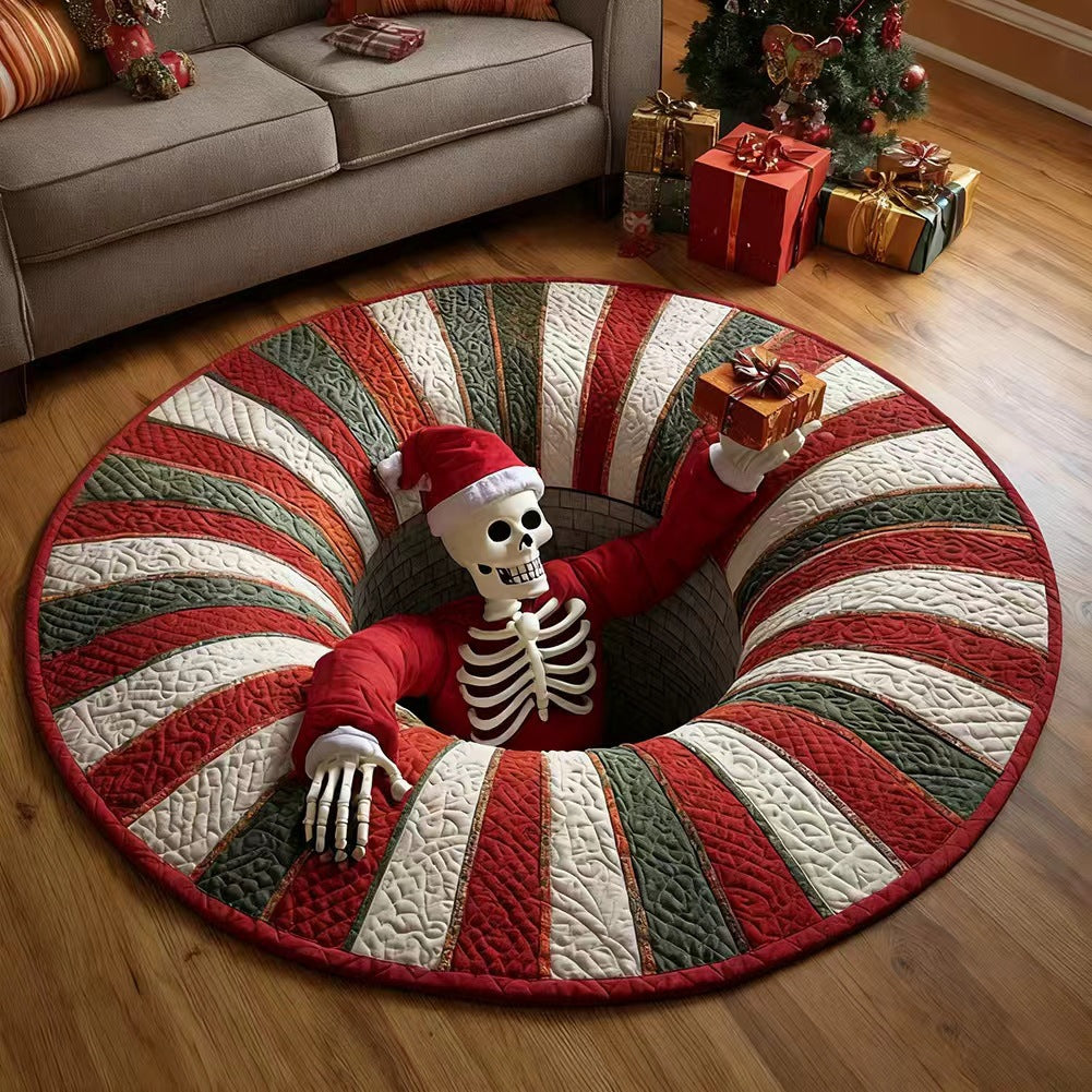 Halloween 3D Visual Floor Mat - Festive Rug for Living Room, Bedroom & Office