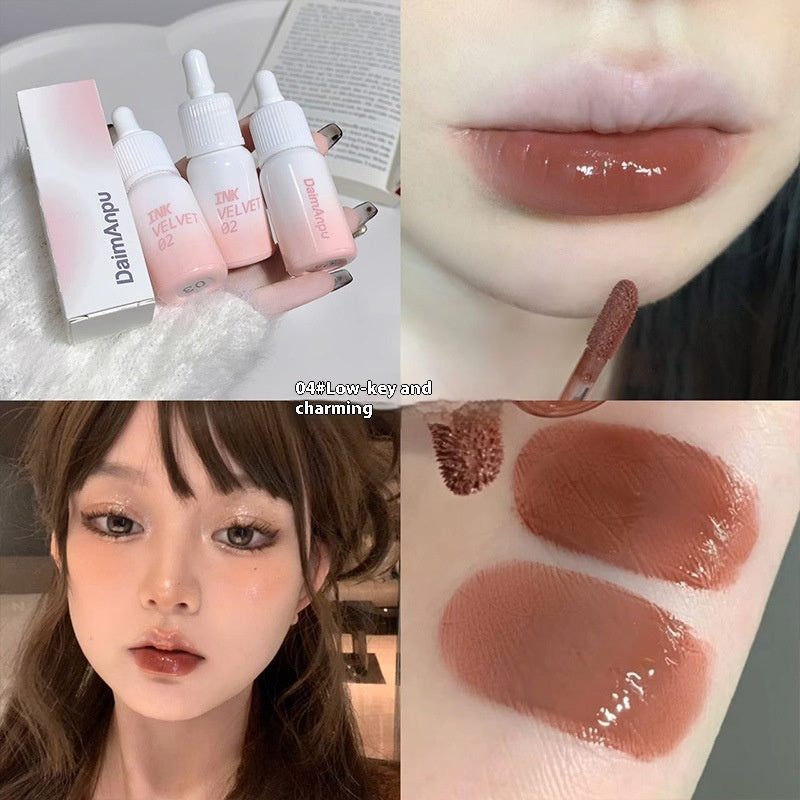 Moisturizing Lip Lacquer Set - Full Lips Non-Fading Color 3.5g