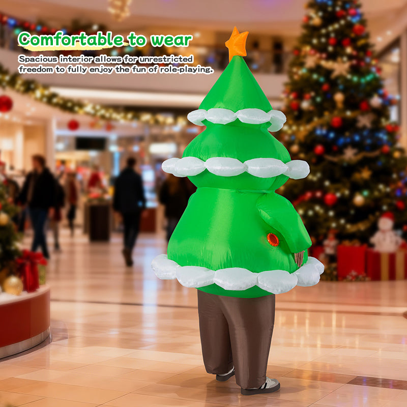 Christmas Tree Inflatable Costume - Green Holiday Costume for Parties & Events