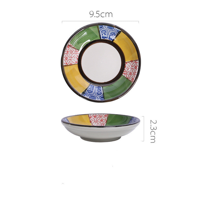 Japanese Ceramic Snack Dish - Hand-Painted & Microwave Safe
